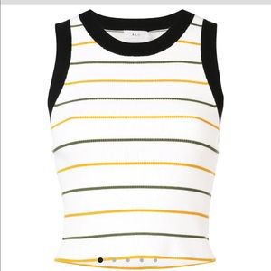 A.L.C. cropped stripe tank top